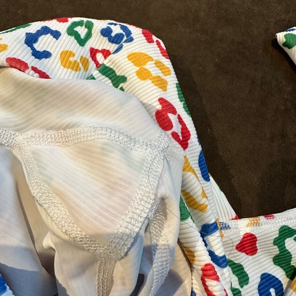 Beach Riot multicolor leopard set XS - Picture 5 of 5